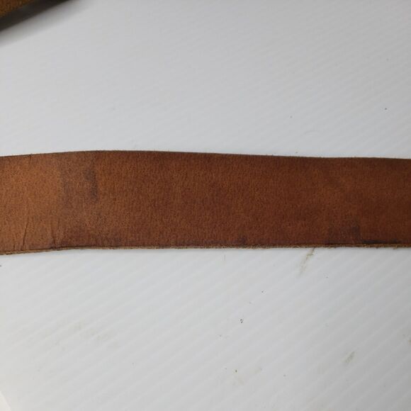 Vintage men genuine TIMBERLAND tan‎ leather belt size 36 - Picture 6 of 14